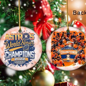 Christmas MLB Baseball Houston Astros World Series Champions 2022 Ornament