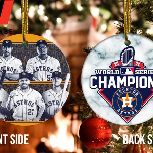 Cheap Houston Astro World Series 2022 Ceramic Christmas Ornament