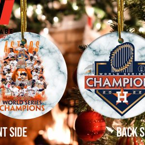 Cheap Houston Astros World Series Champs 2022 Ceramic Christmas Ornament, MLB Christmas Ornaments