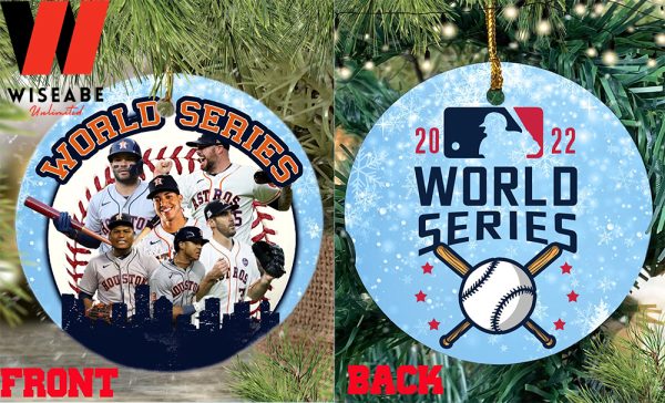 Christmas MLB Houston Astros World Series Champs 2022 Ornament, Baseball Christmas Ornaments
