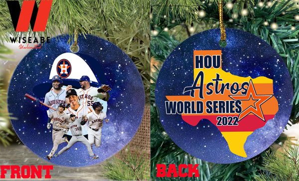 MLB Baseball Houston Astros World Series Christmas Ornament, Baseball Christmas Ornaments