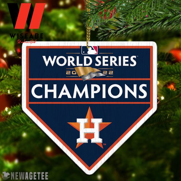 Unique MLB Houston Astros World Series Champions 2022 Logo Christmas Ornament