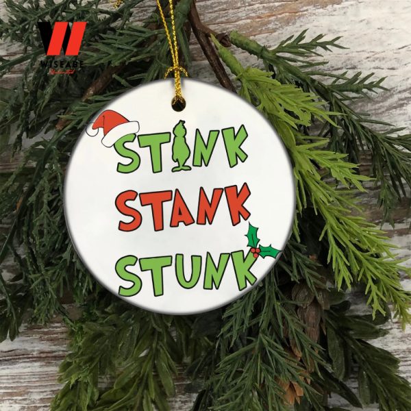 Stink Stink Stink Grinch Christmas Tree Ornaments, Unique Christmas Ornaments