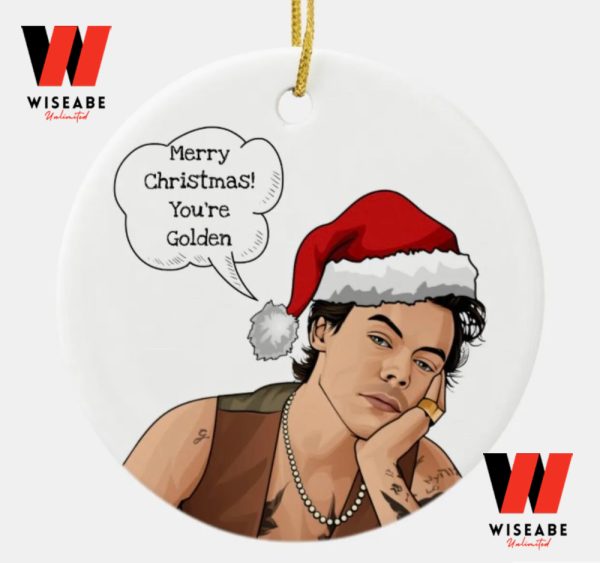You Are Golden Merry Christmas Harry Styles Ornament