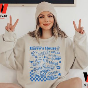 Cheap Blue Harry House Tracklist Harry Styles Sweatshirt,Harry Styles Merchandise