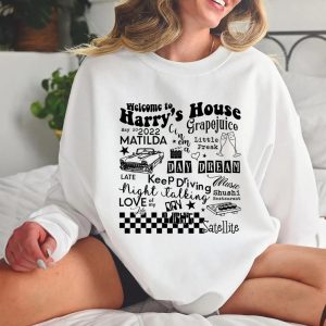 Vintage Welcome Harry House Harry Styles Sweashirt, Harry Styles Merch