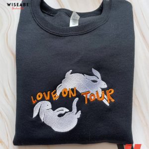 Vintage Love On Tour Bunny Harry Styles Embroidered Sweatshirt