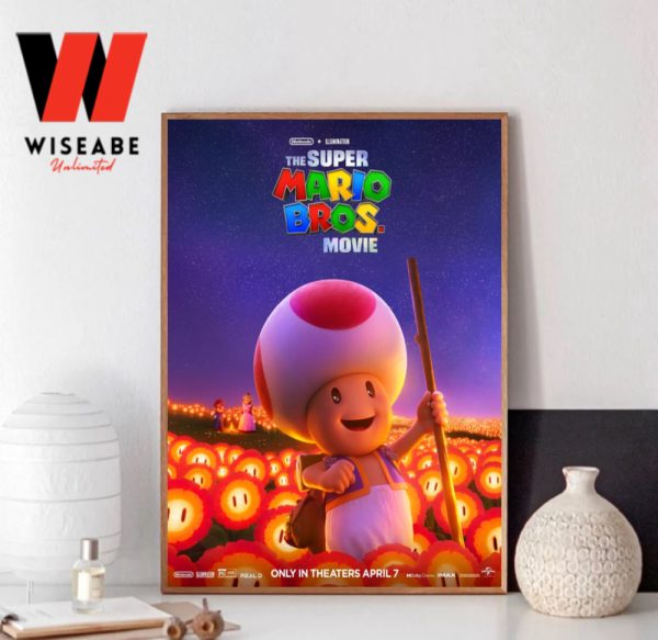 New The Super Mario Bros Movie 2023 Toad Poster