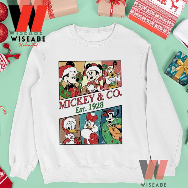 Vintage Mickeyco Est 1928 Disney Christmas Sweatshirt