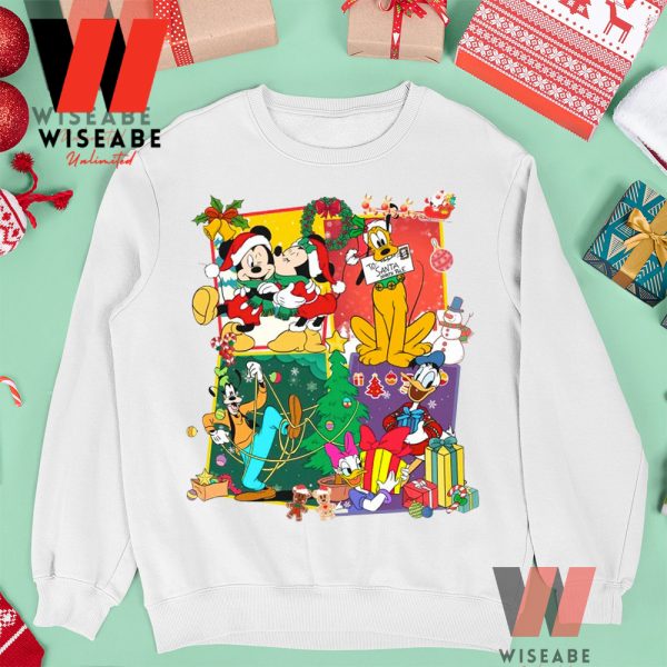Disney Mickey Mouse And Friends Happy Christmas Crewneck Sweatshirt
