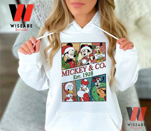 Vintage Mickeyco Est 1928 Disney Christmas Sweatshirt