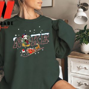 Unique Nike Disney Mickey Mouse Christmas Sweatshirt