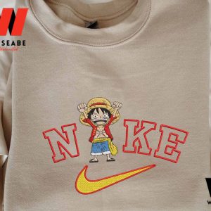 Cheap One Piece Luffy Nike Embroidered Sweatshirt