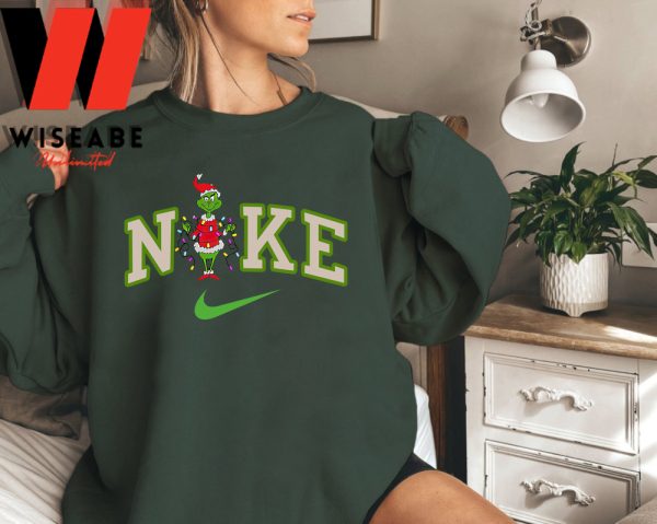 Cheap Nike Dr Sessus Grinch Christmas Crewneck Sweatshirt