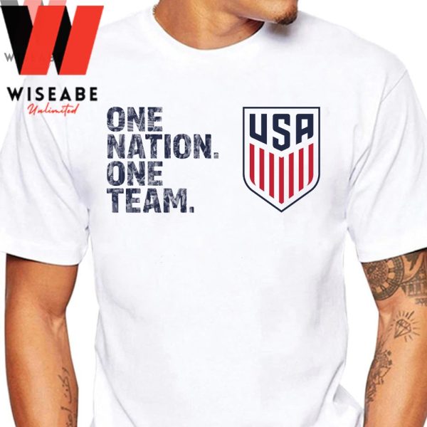 Cheap One Nation One Team US Soccer T Shirt