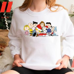 Cute Santa Hat With Snoopy And Friends Peanuts Christmas Sweatshirt