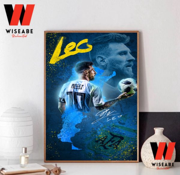 Cheap Argentina Soccer Team Leader Lionel Messi World Cup Poster
