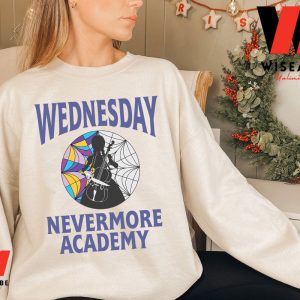 Vintage Wednesday Addams Playing Cello Nevermore Academy Sweatshirt