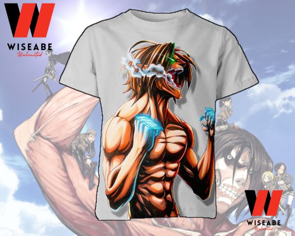 The Attack Titan Eren Yeager Attack On Titan Anime Shirt, Attack On Titan Merchandise
