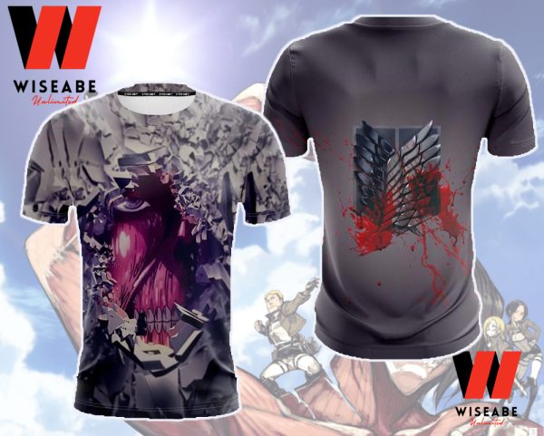 Cheap Eren Yeager Scout Regiment Attack On Titan Shirt, Attack On Titan Merchandise