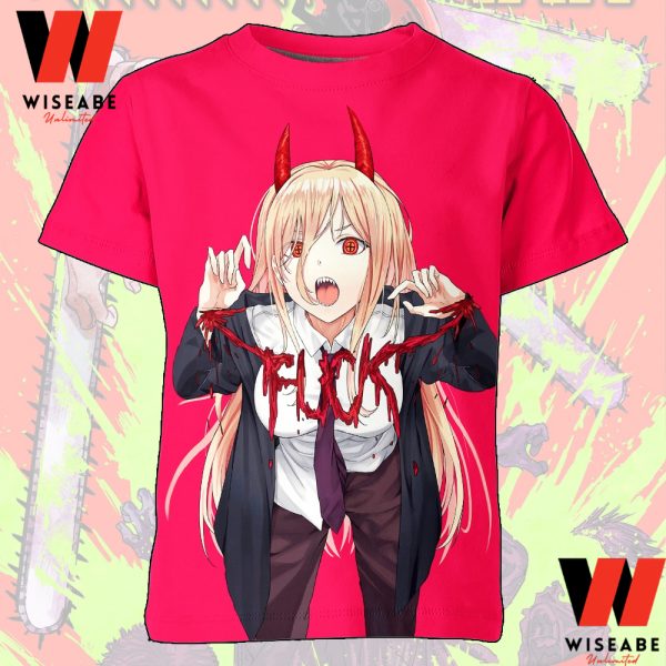 Unique Power Chainsaw Man Anime T Shirt, Cheap Anime Waifu Shirt