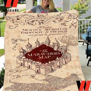 Cheap Harry Potter Marauders Map Blanket