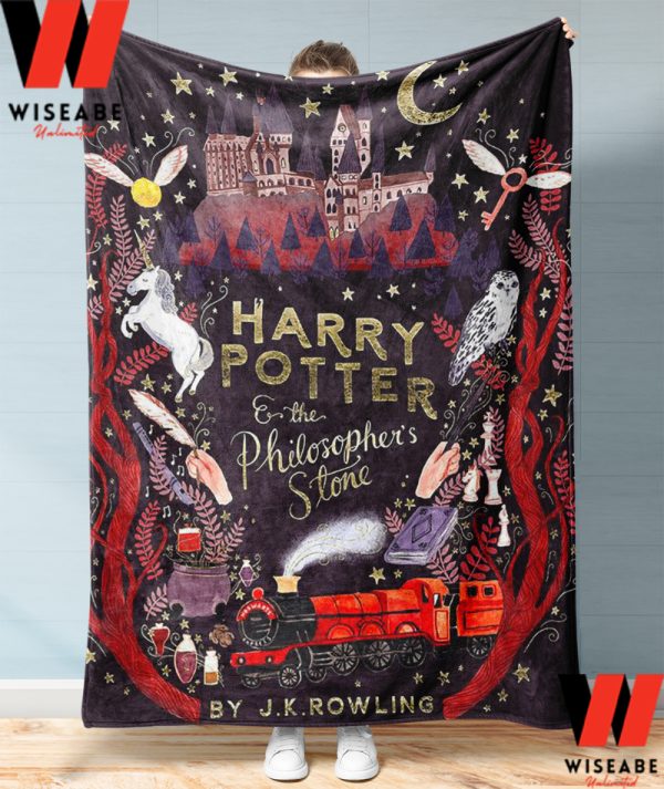 Retro Harry Potter And The Sorcerers Stone Blanket, Harry Potter Gift For Fan