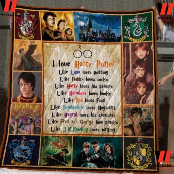 I Love Harry Potter Poem Blanket, Harry Potter Gifts