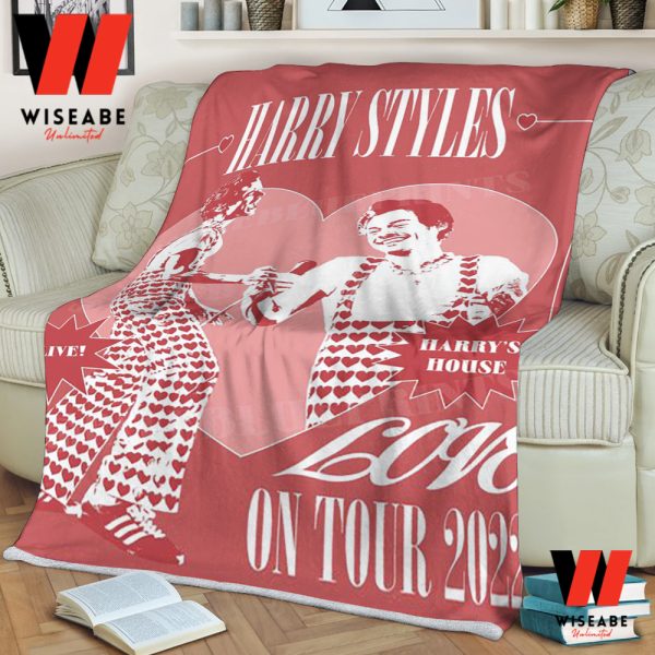 Hot Pink Harry Styles Love On Tour Blanket, Harry Styles Merchandise