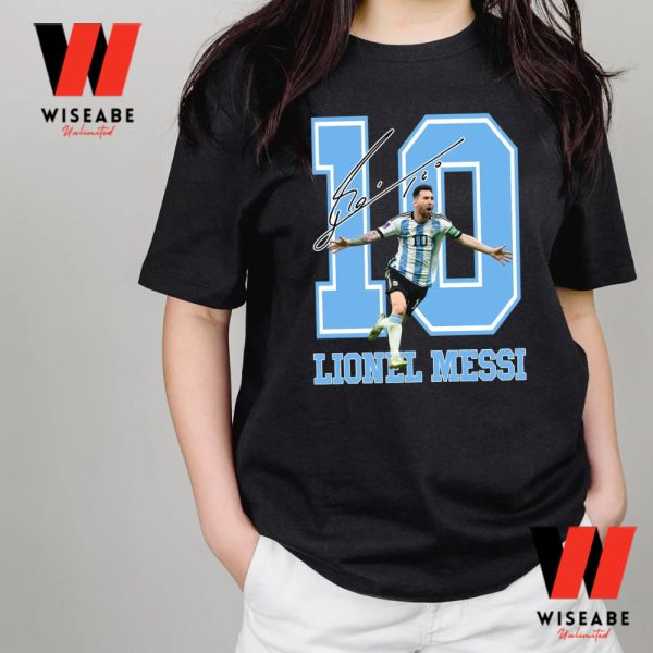 Cheap M10 King Lionel Messi World Cup T Shirt