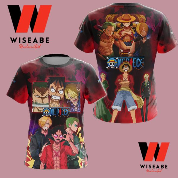 Cheap Luffy Rozo And Sanji One Piece Anime T Shirt, One Piece Merchandise