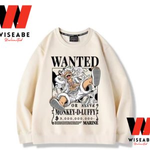 Cheap Monkey D Luffy Wanted Poster One Piece Sweatshirt, One Piece Merchandise