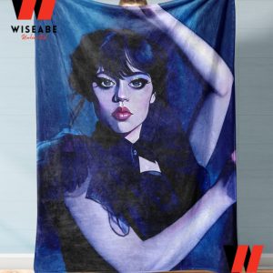 Cheap Jenna Ortega Wednesday Addams Dancing Blanket, Wednesday Addams Merchandise