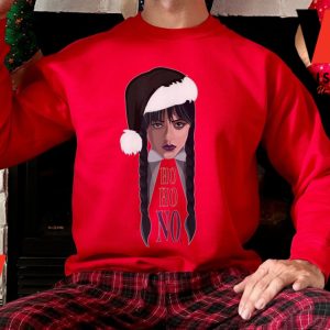 Unique Wednesday Addams Santa Sweatshirt
