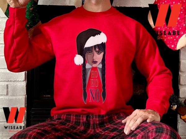 Unique Wednesday Addams Santa Sweatshirt, Wednesday Addams Merchandise