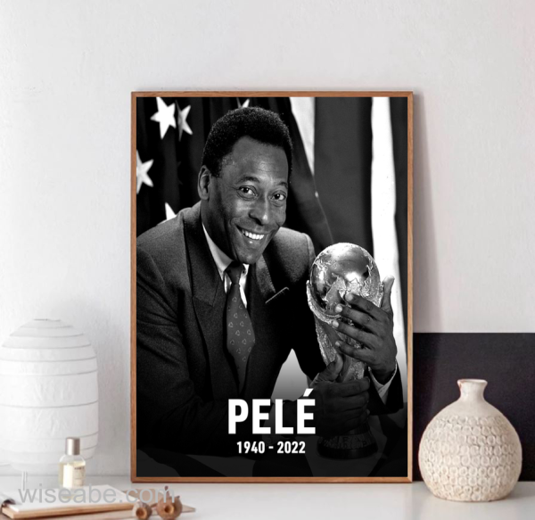 Rest In Peace Lengend Of Brazil Football Pele Canvas Poster