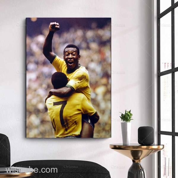 Brazil Football Legend Pele Poster