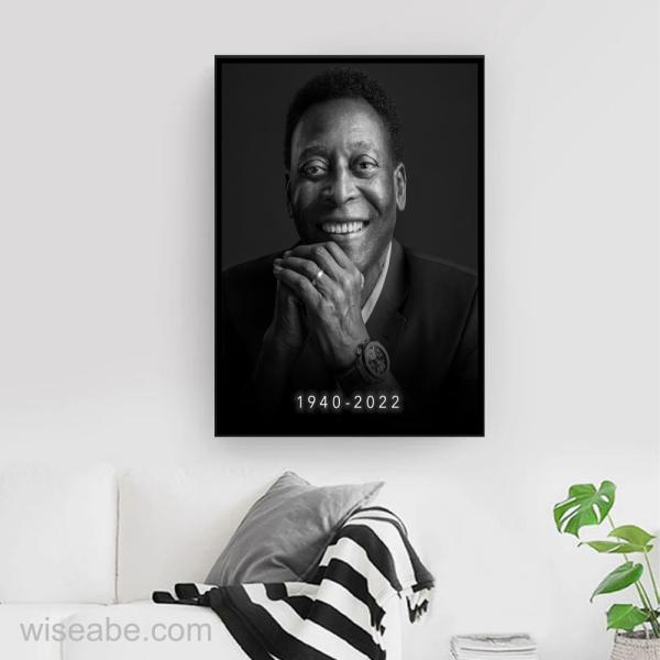 Rest In Peace Pele Legend Never Die Poster