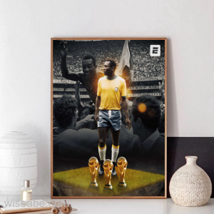Pele Brazil King Of Football 3 Times World Cup Champions Poster