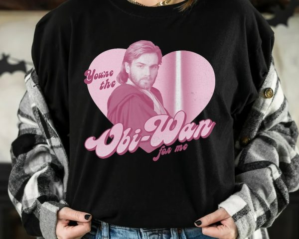 You Are The Obi Wan For Me Heart Star Wars Valentine T Shirt, Couples Valentines Gifts