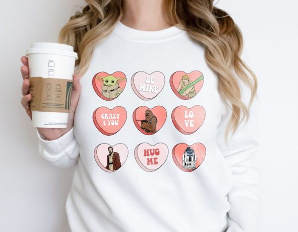 Cheap Star Wars Valentine Crazy For You Sweatshirt, Valentine Gift For Girlfriend