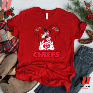 Kansas City Chiefs Football Mickey Mouse T Shirt, Valentines Day Gift For Husband