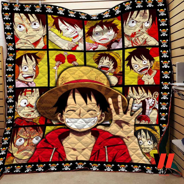 Monkey D Luffy Face One Piece Anime Blanket