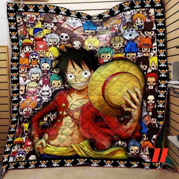 Luffy One Piece Anime Fleece Blanket, Cheap One Piece Merchandise