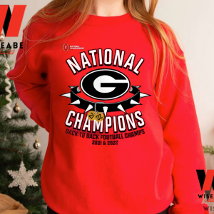 Georgia Bulldog Back To Back National Champions Sweatshirt