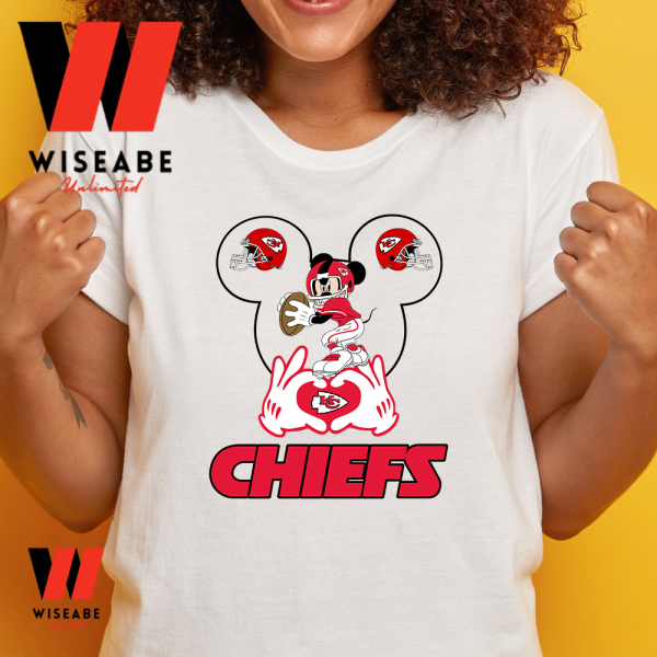 Kansas City Chiefs Football Mickey Mouse T Shirt, Valentines Day Gift For Husband