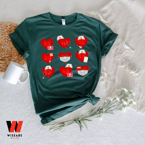 Nurse Valentines Day Heart T Shirt, Funny Valentine Gift For Girlfriend