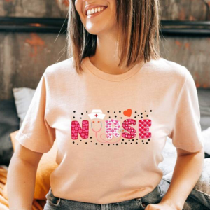 Cheap Nurse Valentines Day Women Shirt, Valentine Day Gift For Wife