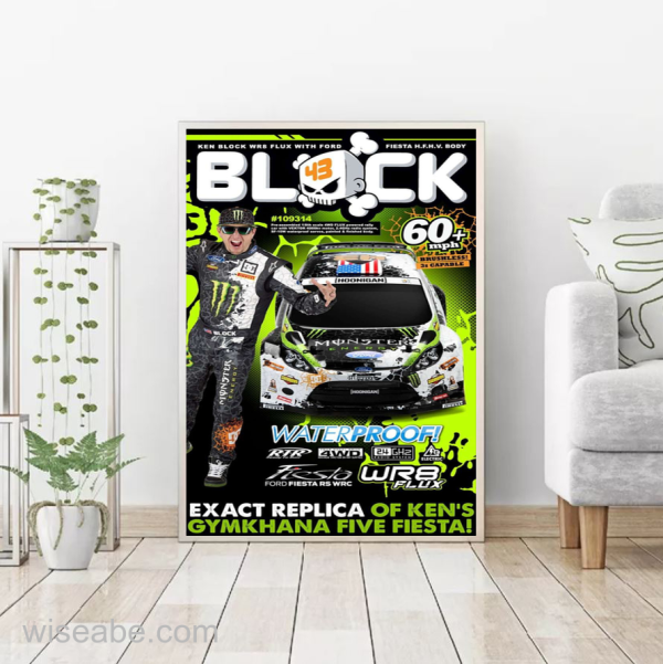 Memorial Ken Block Exact Replica Of Kens Gymkhana Five Fiesta Poster