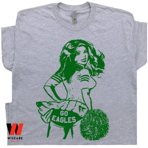 Cheap Go Eagles Cheerleading Girl For Philadelphia Eagles Womens Shirt